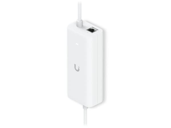 Ubiquiti UACC-POE+-USBC-EU, 10 Gigabit Ethernet, 10,100,1000,10000 Mbit/s, Vit, Peak pulse, Överspänningsskydd, 48 V, 100 - 240 V