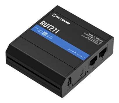 Teltonika RUT271, Mobilnät, router, Svart, Gjuten aluminium, Plast, DIN-skena/väggmontering, Industriell, Snabb Ethernet