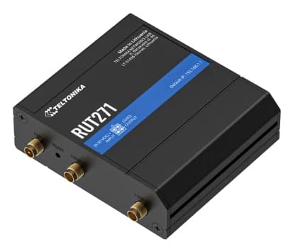 Teltonika RUT271, Mobilnät, router, Svart, Gjuten aluminium, Plast, DIN-skena/väggmontering, Industriell, Snabb Ethernet