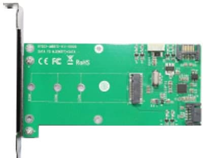 M.2 and SATA to SATA expansion card, NGFF SSD, green
