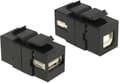 Pikkukuva 2 / 2: DeLOCK Keystone modul, USB 2.0 Typ A ho - USB 2.0 Typ B ho, svart