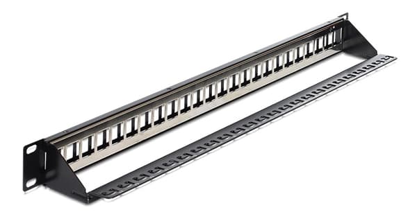 Delock 19" Keystone Patch Panel 24 Port black