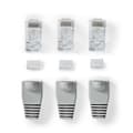 Miniatyrbillede 5 af 9: Nedis RJ45-stik | Han | Solid UTP CAT6 | Lige | Guldplateret | 10 stk. | PVC | Grå | Box