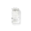 Miniatyrbild 2 av 5: Nedis RJ45-kontakt | Hane | Solid UTP CAT5e | Rak | Guldplaterad | 10 st. | PVC | Transparent | Låda