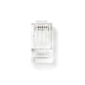 Miniatyrbild 1 av 5: Nedis RJ45-kontakt | Hane | Solid UTP CAT5e | Rak | Guldplaterad | 10 st. | PVC | Transparent | Låda