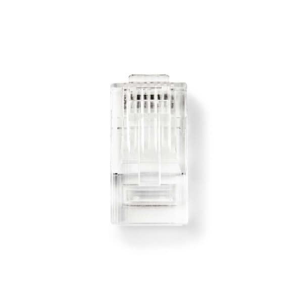 Nedis RJ45-kontakt | Hane | Solid UTP CAT5e | Rak | Guldplaterad | 10 st. | PVC | Transparent | Låda