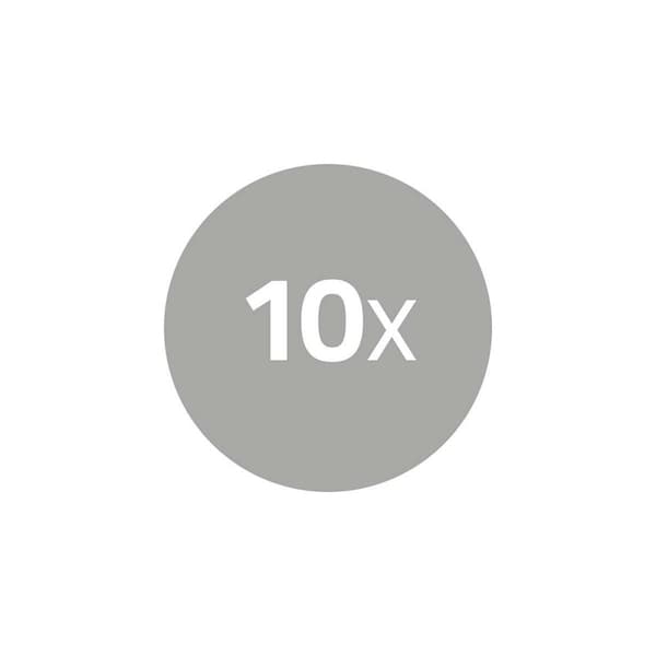 Nedis RJ45-stik | Han | Solid UTP CAT5 | Lige | Guldplateret | 10 stk. | PVC | Gennemsigtig / Grå | Box