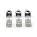 Miniatyrbilde 2 av 7: Nedis RJ45-kontakt | RJ45 Pass Through | Solid/Stranded FTP CAT6 | Rett | Gull belagt | 10 stk. | PVC | Grå / Hvit / Sort | Boks