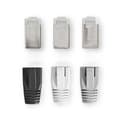 Pikkukuva 4 / 7: Nedis RJ45-liitin | RJ45 Pass Through | Kiinteä/juosteinen FTP CAT6a | Suora | Kullattu | 10 kpl | PVC | Harmaa / Musta / Valkoinen | Laatikko