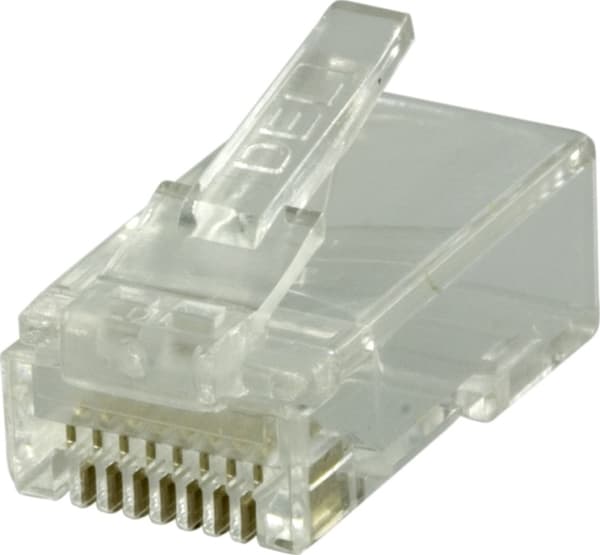 DELTACO RJ45 stik til patchkabel, Cat6 UTP, 2-delt, 20-pack