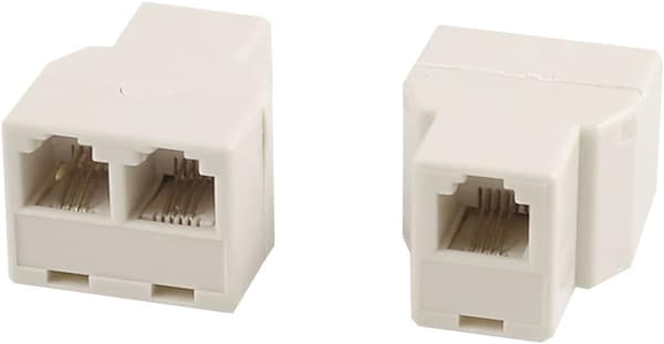 RJ11 Splitter 1-2st nätverksuttag