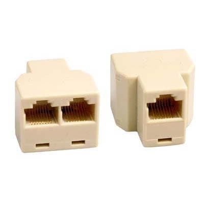 DELTACO Trevejskobling 8P/8C RJ45, beige