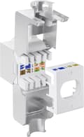 Miniatyrbillede 4 af 5: Goobay Keystone modul RJ45 CAT 6A, STP, slim-line 14,7 mm bred, crocodile typen, klemrække til IDC-montering (værktøjsfri)