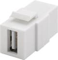 Miniatyrbillede 1 af 4: Goobay Keystone-modul USB 17,2 mm bredde, 2x USB 2.0-hunstik (type A)