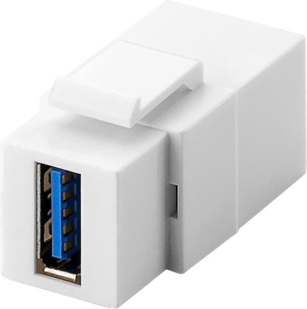 Goobay Keystone-modul, USB 18,3 mm bredde, 2 stk. USB 3.0-kontakter (type A)