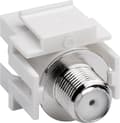 Miniatyrbilde 4 av 8: Goobay Keystone-modul, SAT/antenne, innfelt IEC/koaksialstikkontakt &gt; F-stikkontakt 90°