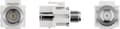 Miniatyrbilde 8 av 8: Goobay Keystone-modul, SAT/antenne, innfelt IEC/koaksialstikkontakt &gt; F-stikkontakt 90°