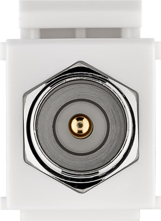 Goobay Keystone-modul, SAT/antenn IEC / koaxialplugg > F uttag 90 °