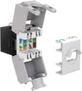 Pikkukuva 5 / 5: Goobay Keystone-modul RJ45 CAT 6A, UTP 16,5 mm bred, krokodiltyp, för verktygslös IDC-montering