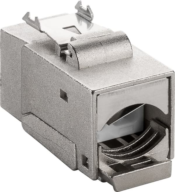 Goobay Keystone modul RJ45 CAT 6, STP, 250 MHz 17,0 mm bred, krokodilletype, til værktøjsfri IDC-montering, snap-in-system