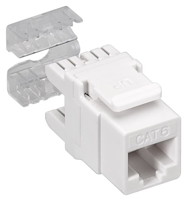 Goobay 19 tommer (48,3 cm) Keystone patch-panel (1 HE) inkl. 24x CAT 6 moduler (UTP)