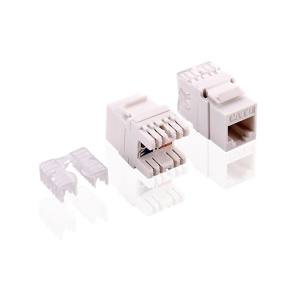 Goobay 19 tommer (48,3 cm) Keystone patch-panel (1 HE) inkl. 24x CAT 6 moduler (UTP)