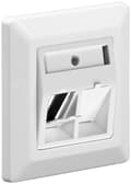 Miniatyrbillede 1 af 3: Goobay Keystone-netværksstik med 2x RJ45-tilslutning til 2x RJ45 snap-in-moduler