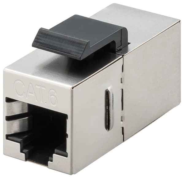 Goobay Keystone-modul RJ45-koppling CAT 6, STP 15,9 mm bred, 2 st. RJ45-uttag (8P8C)