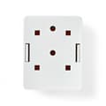Pikkukuva 4 / 9: Nedis Verkon seinärasia | Seinällä | 1-Port port(s) | STP CAT6 | Suora | Naaras | Kullattu | PVC | Valkoinen | Laatikko