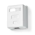 Pikkukuva 6 / 9: Nedis Verkon seinärasia | Seinällä | 1-Port port(s) | STP CAT6 | Suora | Naaras | Kullattu | PVC | Valkoinen | Laatikko