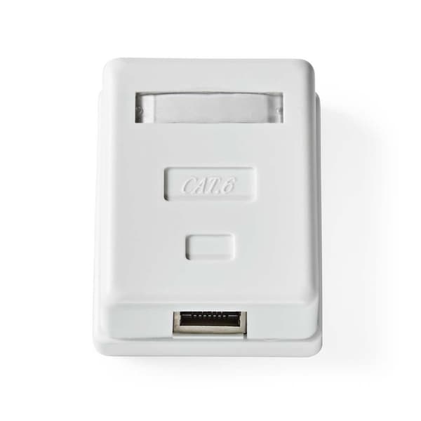 Nedis Verkon seinärasia | Seinällä | 1-Port port(s) | STP CAT6 | Suora | Naaras | Kullattu | PVC | Valkoinen | Laatikko