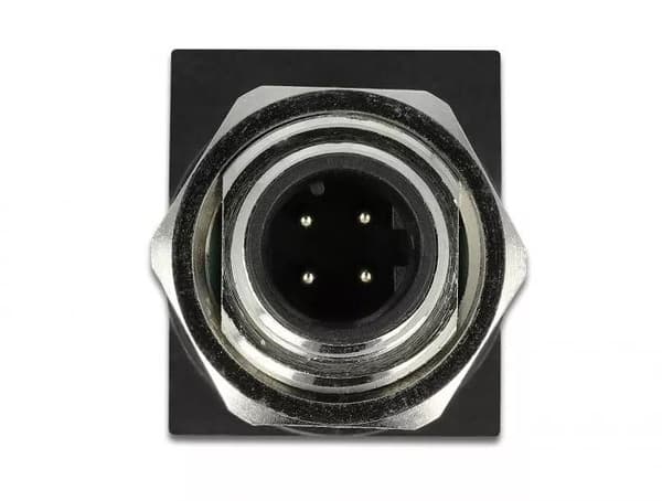 DeLOCK Network Adapter M12 4 pin D-coded male to RJ45 jack