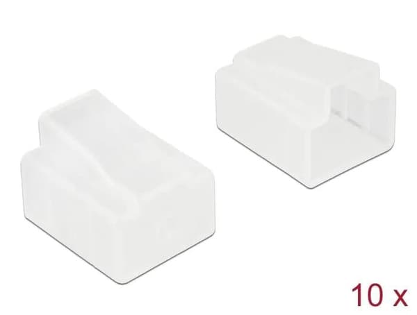 DeLOCK Støvdeksel for RJ45-plugg 10 stk gjennomsiktig