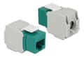 Miniatyrbilde 1 av 2: DeLOCK Keystone Module RJ45 jack > LSA Cat.6 UTP green