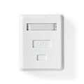 Miniatyrbilde 3 av 11: Nedis Nettverksveggboks | På veggen | 1-Port port(s) | UTP CAT6 | Rett | Hunn | Gull belagt | ABS | Hvit | Boks