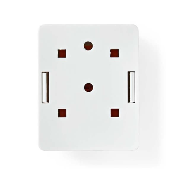 Nedis Nettverksveggboks | På veggen | 1-Port port(s) | UTP CAT6 | Rett | Hunn | Gull belagt | ABS | Hvit | Boks