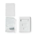 Miniatyrbilde 8 av 11: Nedis Nettverksveggboks | På veggen | 1-Port port(s) | UTP CAT6 | Rett | Hunn | Gull belagt | ABS | Hvit | Boks