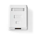 Miniatyrbilde 1 av 11: Nedis Nettverksveggboks | På veggen | 1-Port port(s) | UTP CAT6 | Rett | Hunn | Gull belagt | ABS | Hvit | Boks