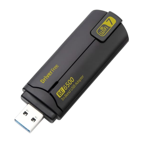 BE6500 Driver gratis 6500M Tri Band WiFi 7 USB 3.0 trådløs nettverkskortadapter