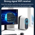 Miniatyrbild 5 av 11: WiFi4-dongel 150 Mbps höghastighets-USB trådlös adapter inbyggd antenn