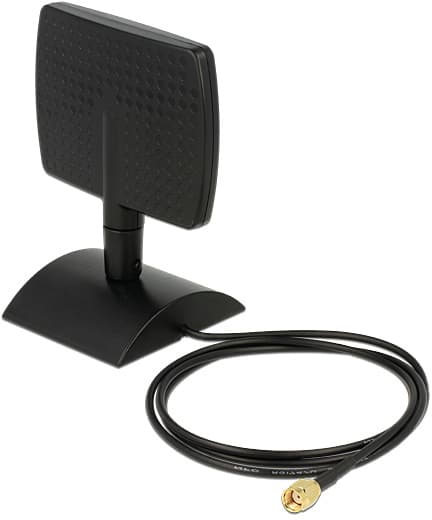 DeLOCK WLAN antenne RP-SMA han, 4-6 dBi, 2,4/5GHz, rundstrålende, mag