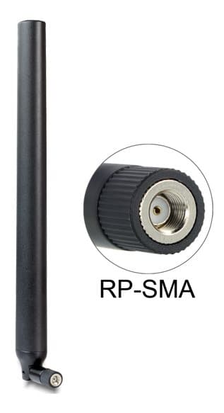 DeLOCK WLAN antenna,Omnidirectional, 802.11ac, RP-SMA, 5.5-9dBi, black