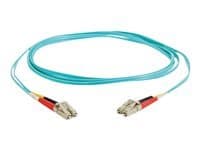 C2G LC-LC 10Gb 50/125 OM3 Duplex Multimode PVC Fiber Optic Cable (LSZH) - Nätverkskabel - LC multiläge (hane) till LC multiläge (hane) - 50 m - fiberoptisk - 50/125 mikron - OM3 - halogenfri - havsblå