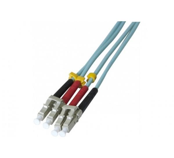 EXC Fiber Patch Cord OM3 50/125 Aqua LSZH (Halogenfri) LC/LC 30m