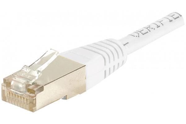 EXC Patch Cord RJ45 CAT.6 F/UTP White 15m