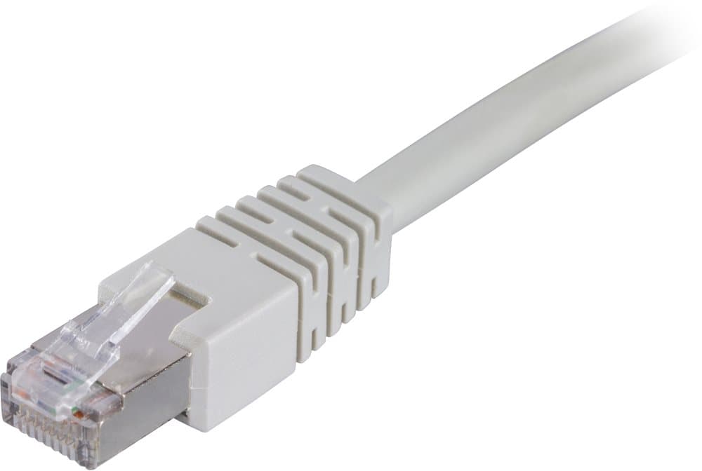 DELTACO, F/UTP, Cat6 patchkabel, LSZH, 5m, grå