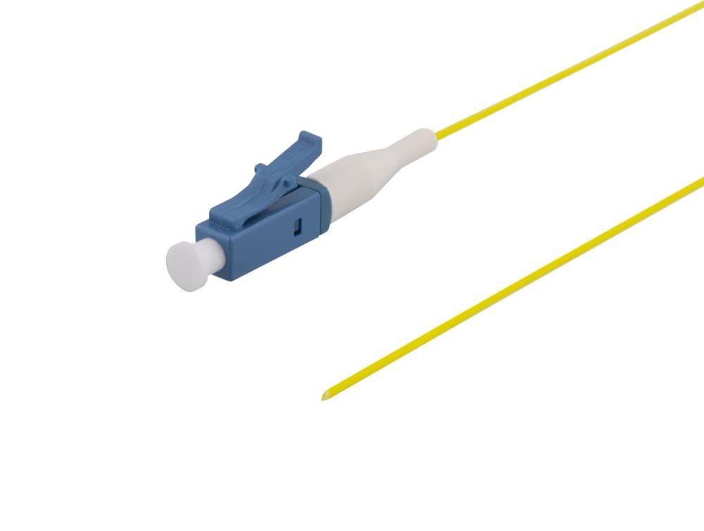 DELTACO OS2 fiber pigtail, LC, simplex, UPC, 9/125, 1.5m