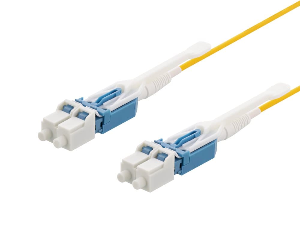 DELTACO LC-LC, Push/Pull-tab, duplex, OS2, 3m
