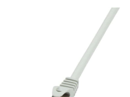 LogiLink PrimeLine - Patch-kabel - RJ-45 (hane) till RJ-45 (hane) - 50 m - SFTP, PiMF - CAT 6a - halogenfri, formpressad, hakfri - grå