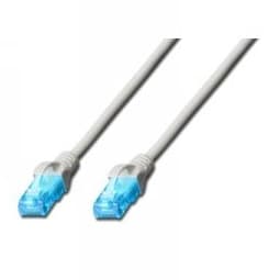 DIGITUS Ecoline - Koblingskabel - RJ-45 (hann) til RJ-45 (hann) - 3 m - UTP - CAT 5e - med støvel - grå
